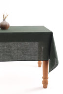 Linen Black Needled Tablecloth