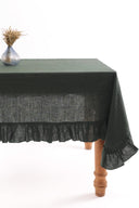 Linen Ruffle Medley Tablecloth