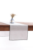 Linen Grey Needled Table Runner