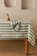 Linen Heritage Stripe Tablecloth