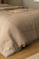 Linen Floret Duvet Cover Set