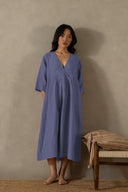 Linen Citrus Midi Dress