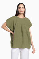 Linen Pearl Top