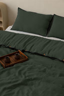 Linen Black Needled Duvet Cover