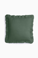 Linen Ruffle Medley Cushion Cover