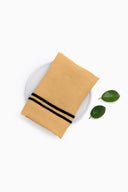 Linen Black Needled Napkin Set