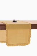 Linen Ruffle Medley Table Runner