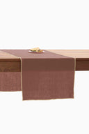 Linen Natural Needled Table Runner