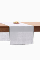 Linen Grey Needled Table Runner