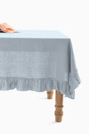 Linen Ruffle Medley Tablecloth