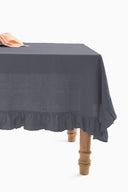 Linen Ruffle Medley Tablecloth