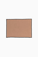 Linen Black Needled Placemat Set