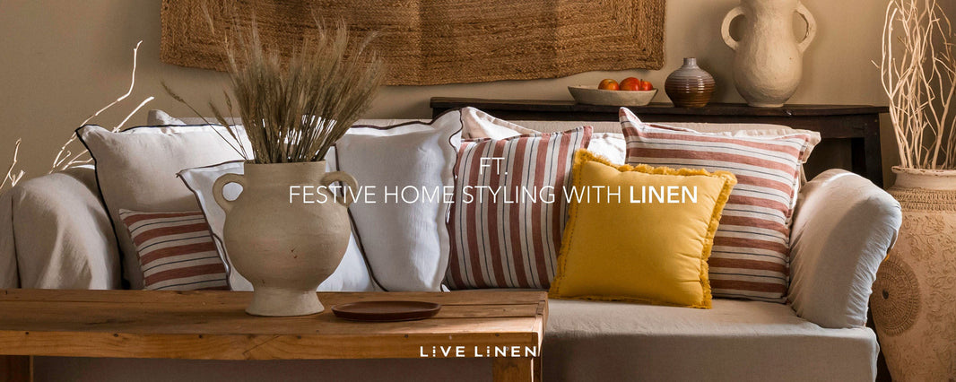 Festive Home Styling with Linen | Sustainable & Timeless Decor