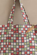 Linen Sudoku Tote Bag