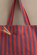 Linen Roso Tote Bag