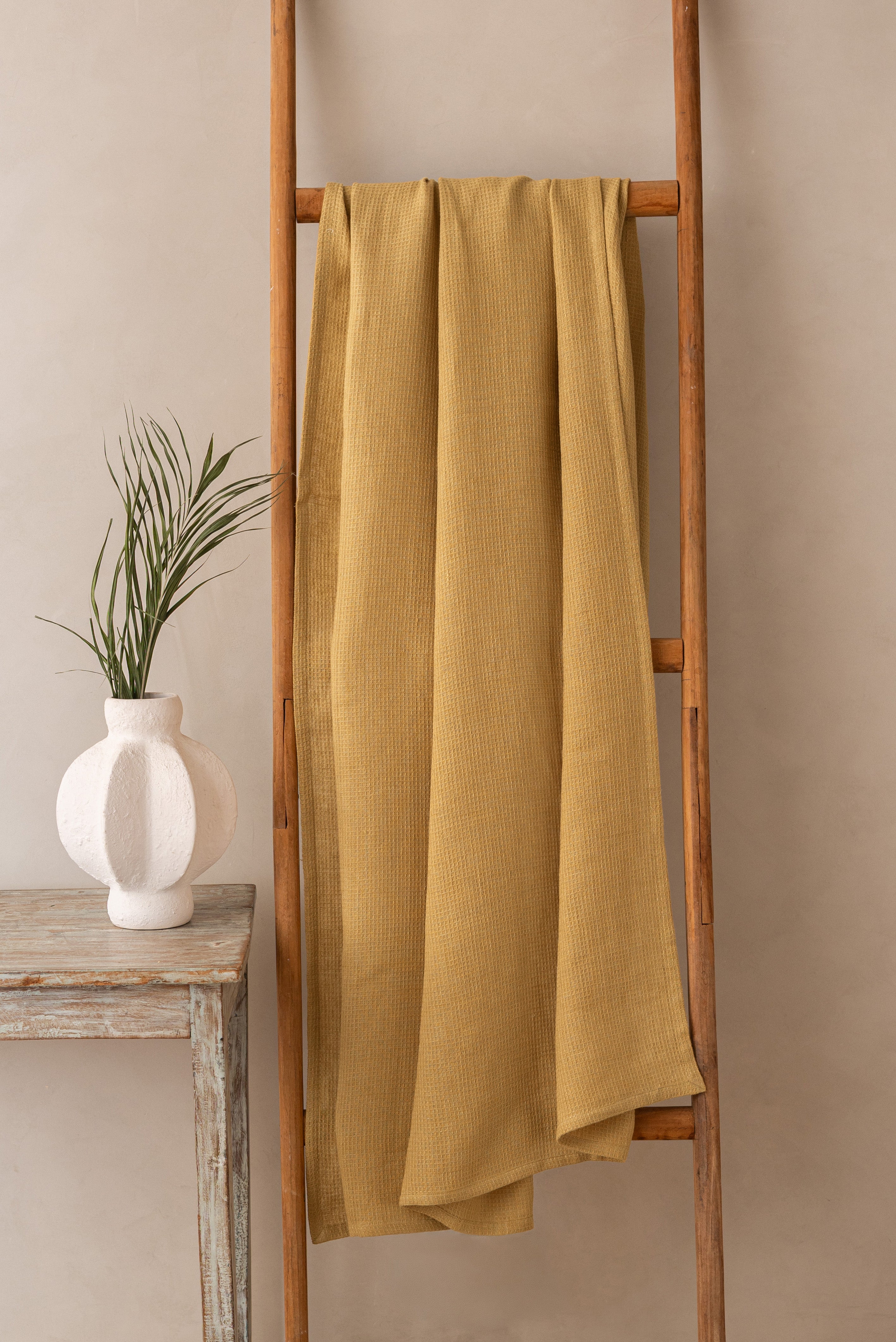 Linen Velour Throw