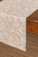 Linen Camellia Table Runner