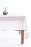 Linen Grey Needled Tablecloth