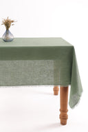 Linen Fringe Me Good Tablecloth