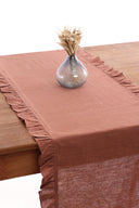 Linen Ruffle Medley Table Runner
