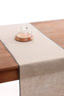 Linen Grey Needled Table Runner