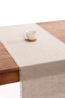 Linen Fringe Me Good Table Runner
