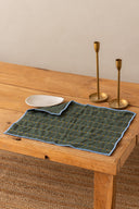 Linen Ebon Quilted Palcemat Set