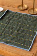 Linen Ebon Quilted Palcemat Set