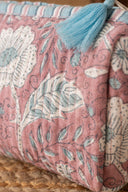 Linen Mabel Quilted Pouch