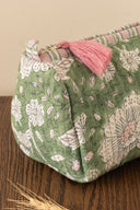 Linen Mabel Quilted Pouch