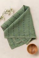 Linen Jasper Quilted Napkin Set