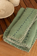 Linen Jasper Quilted Napkin Set