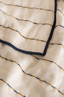 Linen Ebon Quilted Table Runner