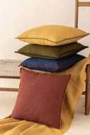 Linen Velour Waffle Cushion Cover