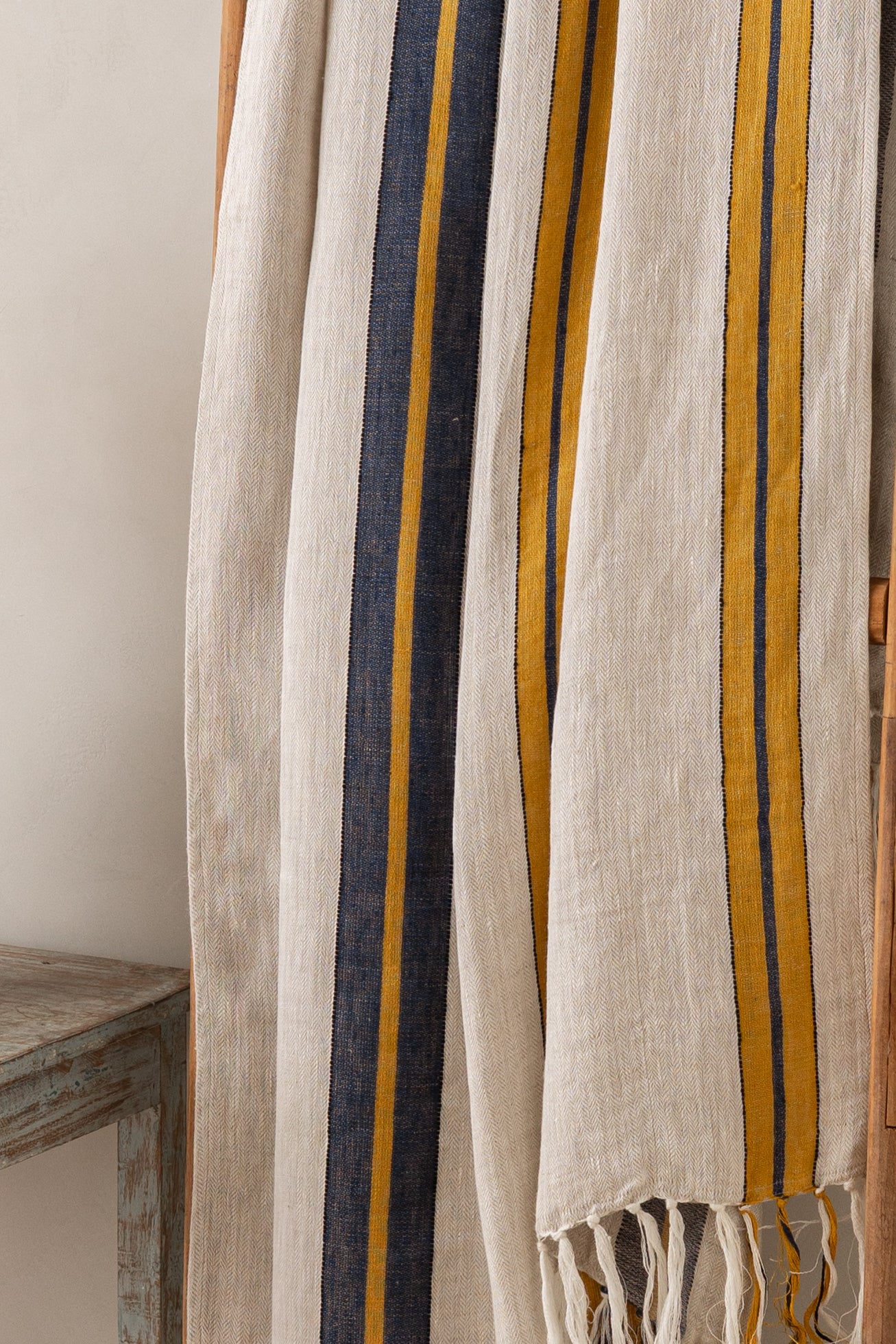 Linen Herringbone Throw