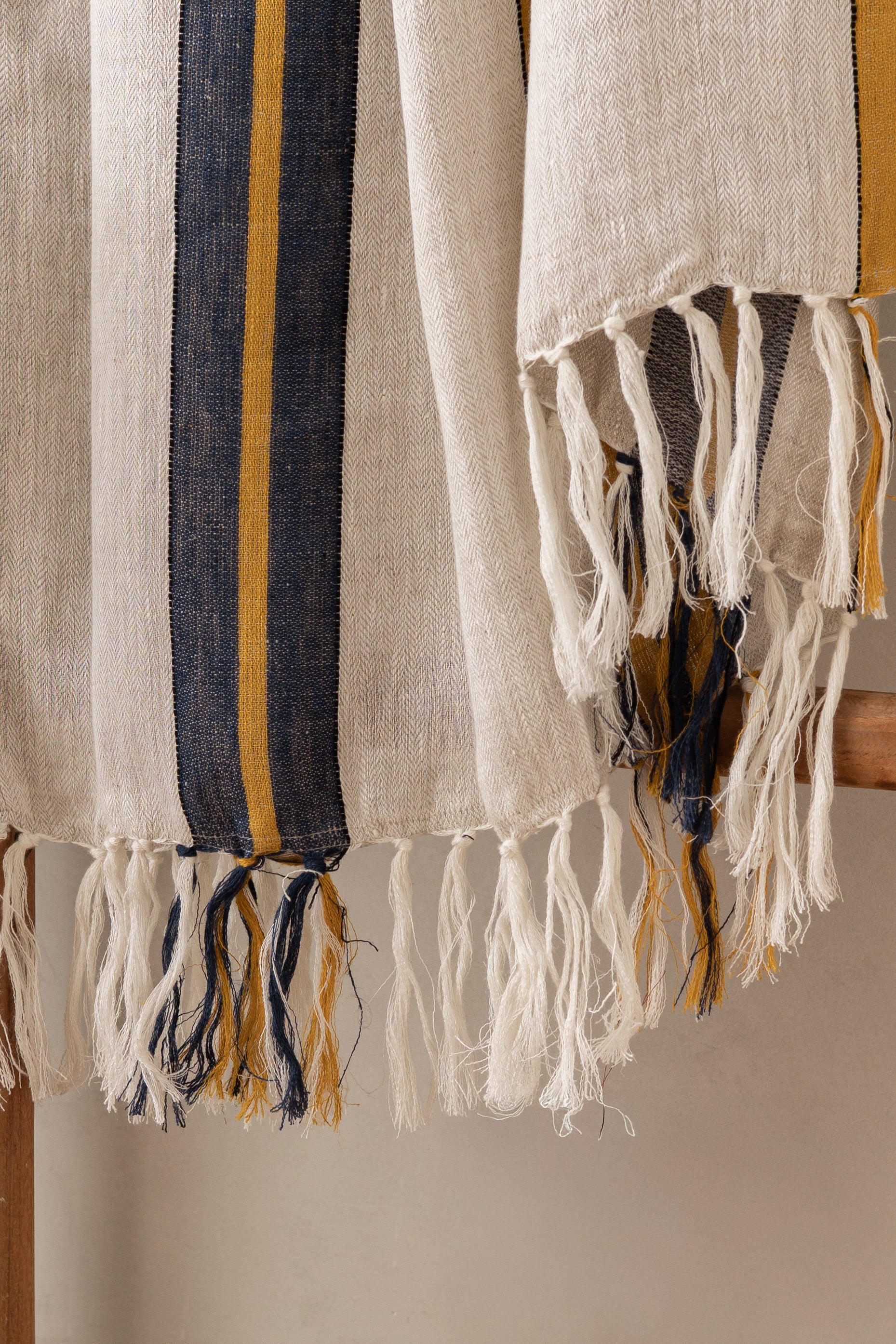 Linen Herringbone Throw
