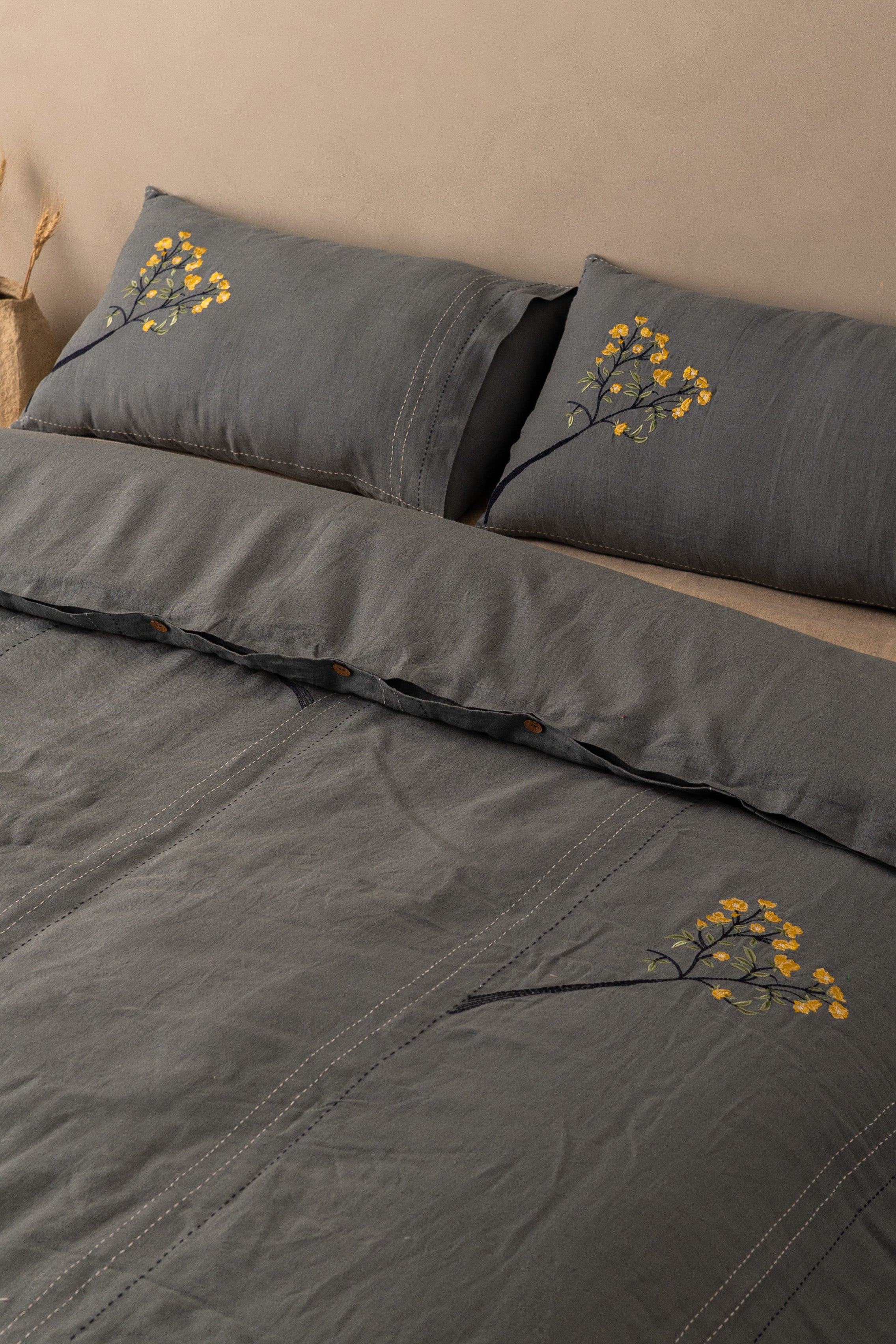 Linen Tendril Duvet Cover