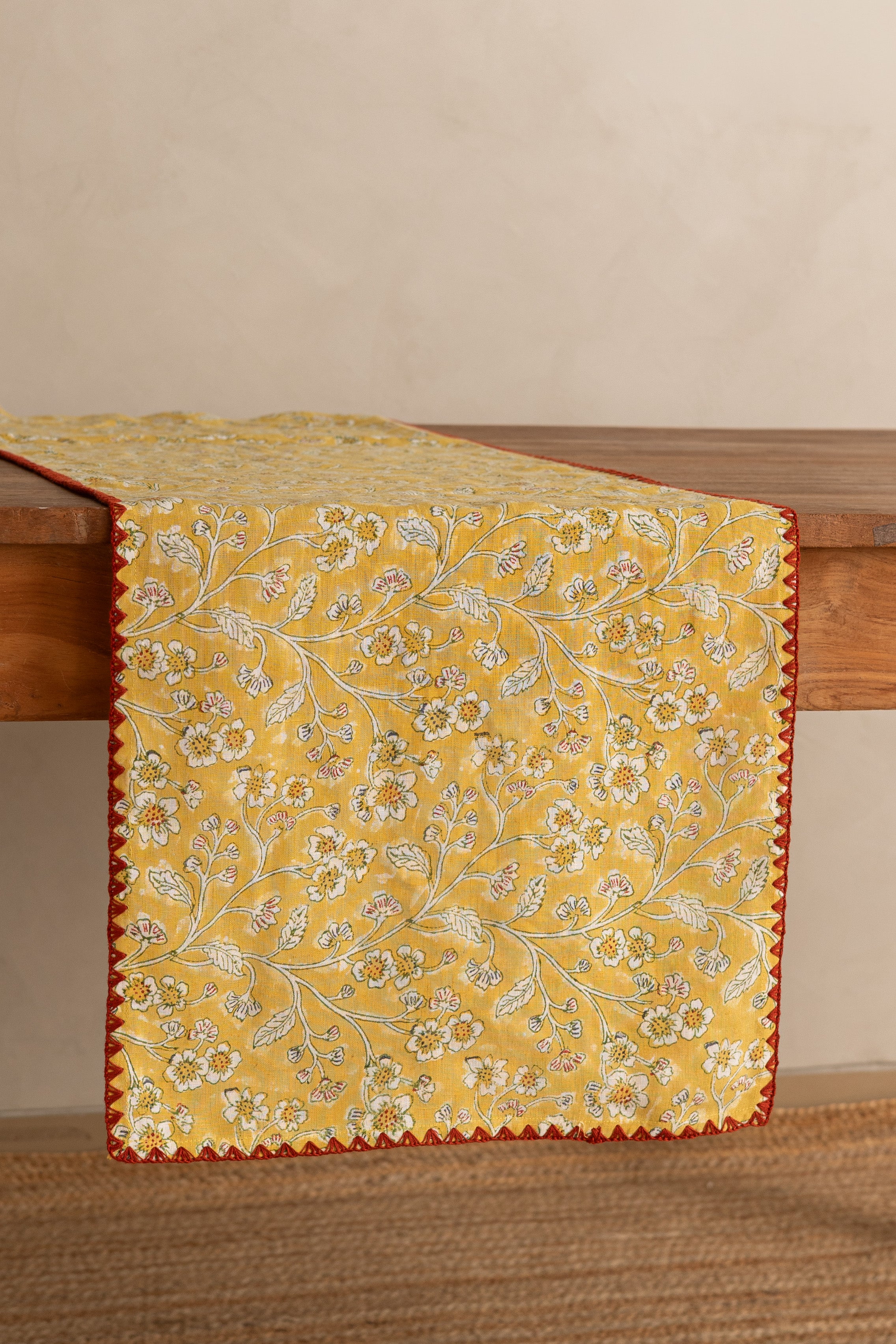 Linen Sprig Table Runner