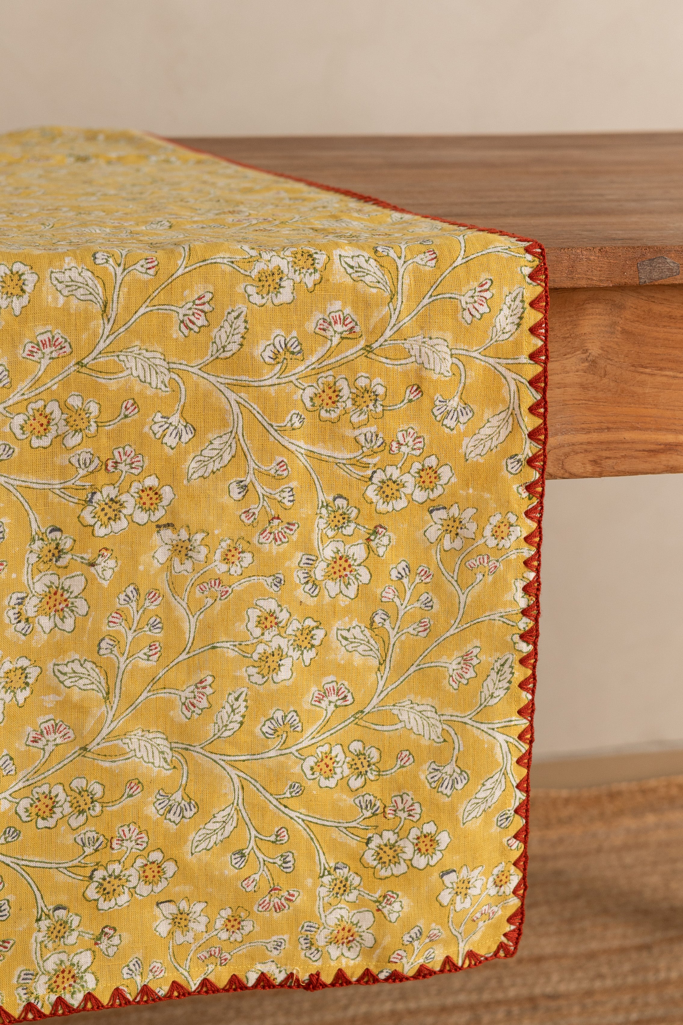 Linen Sprig Table Runner