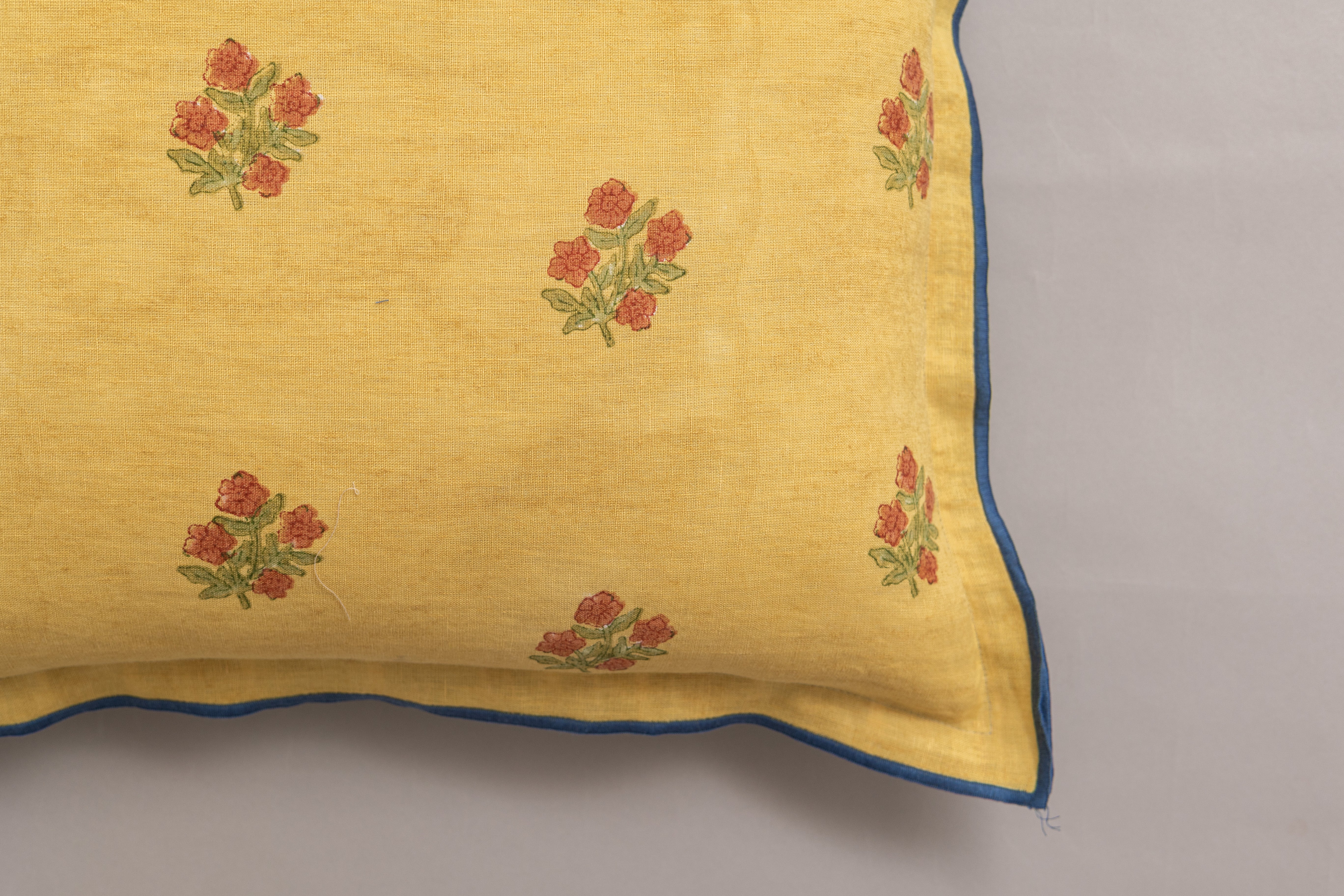 Linen Coral Cushion Cover