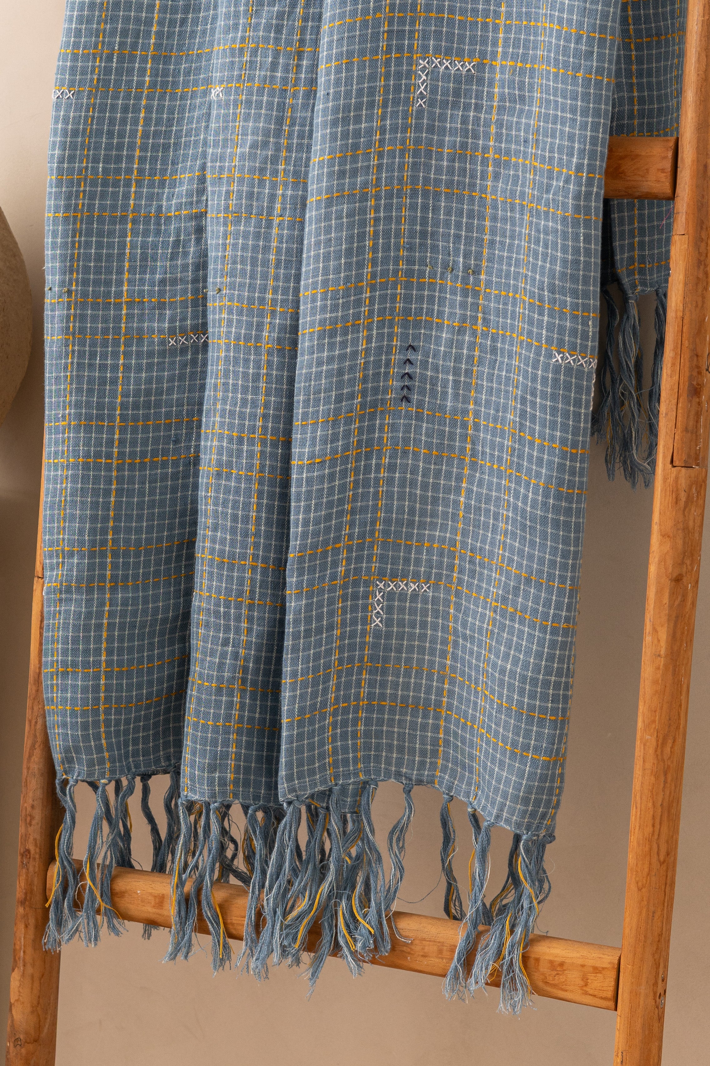 Linen Tetris Throw