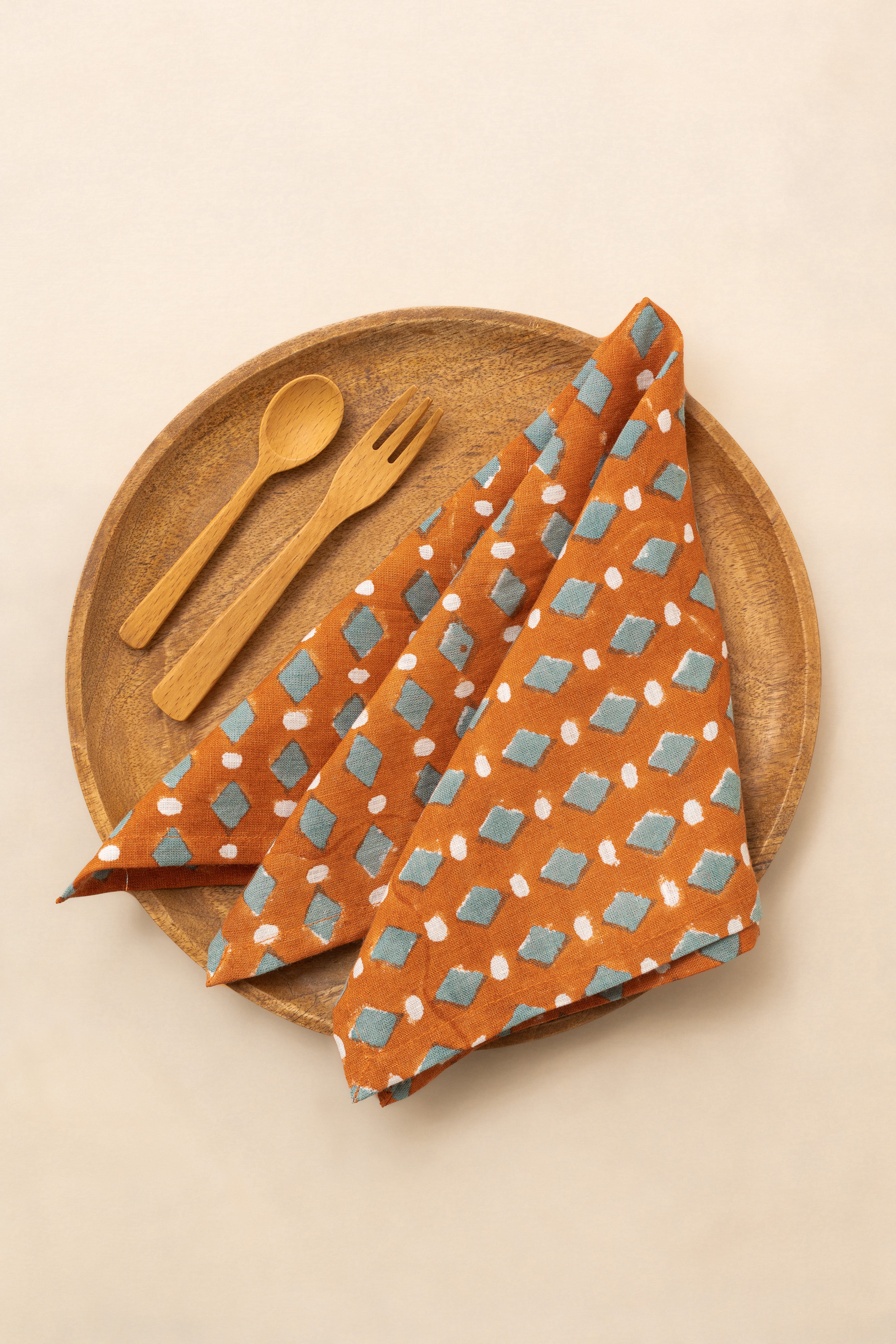 Linen Lozenge Napkin Set