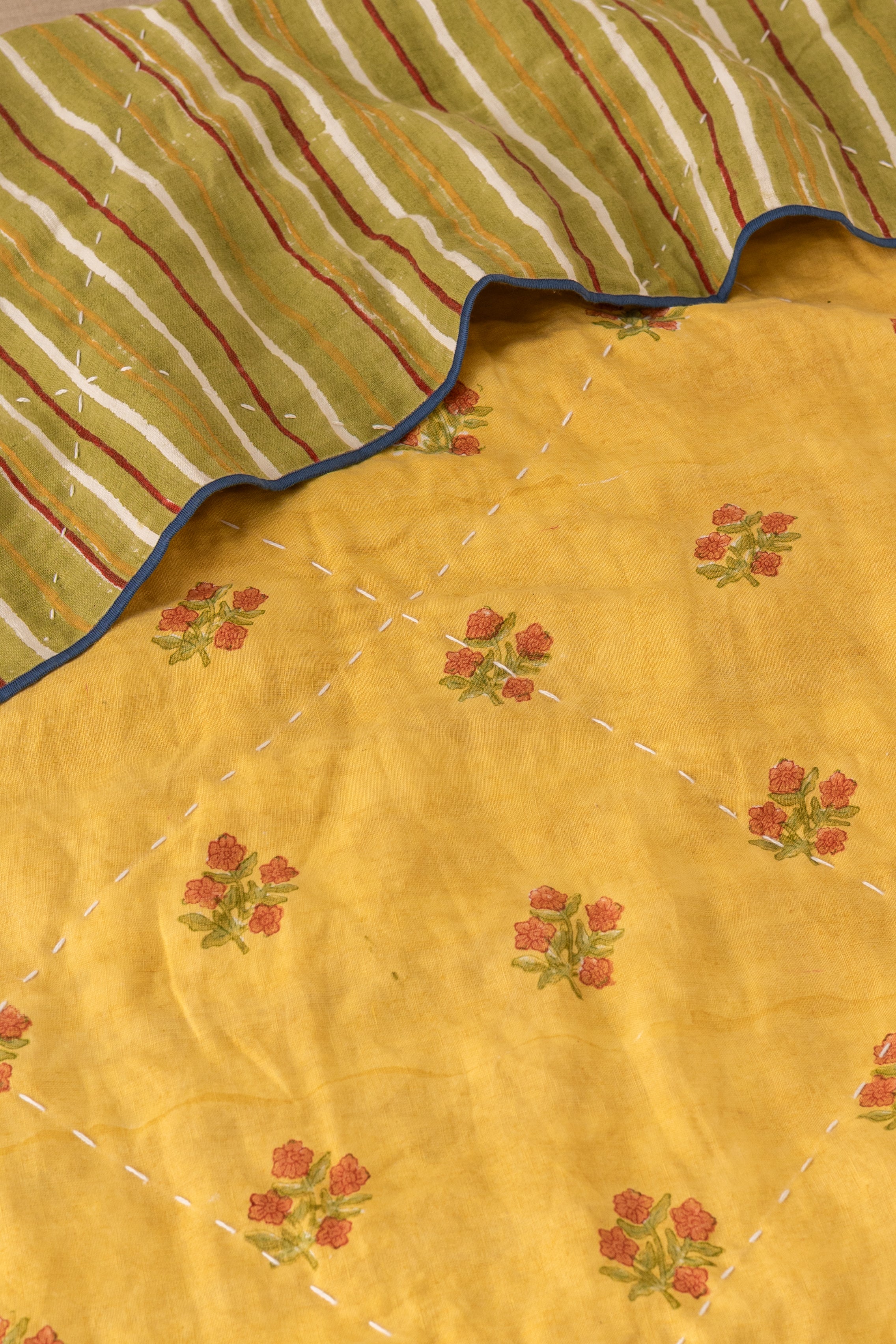 Linen Coral Quilt