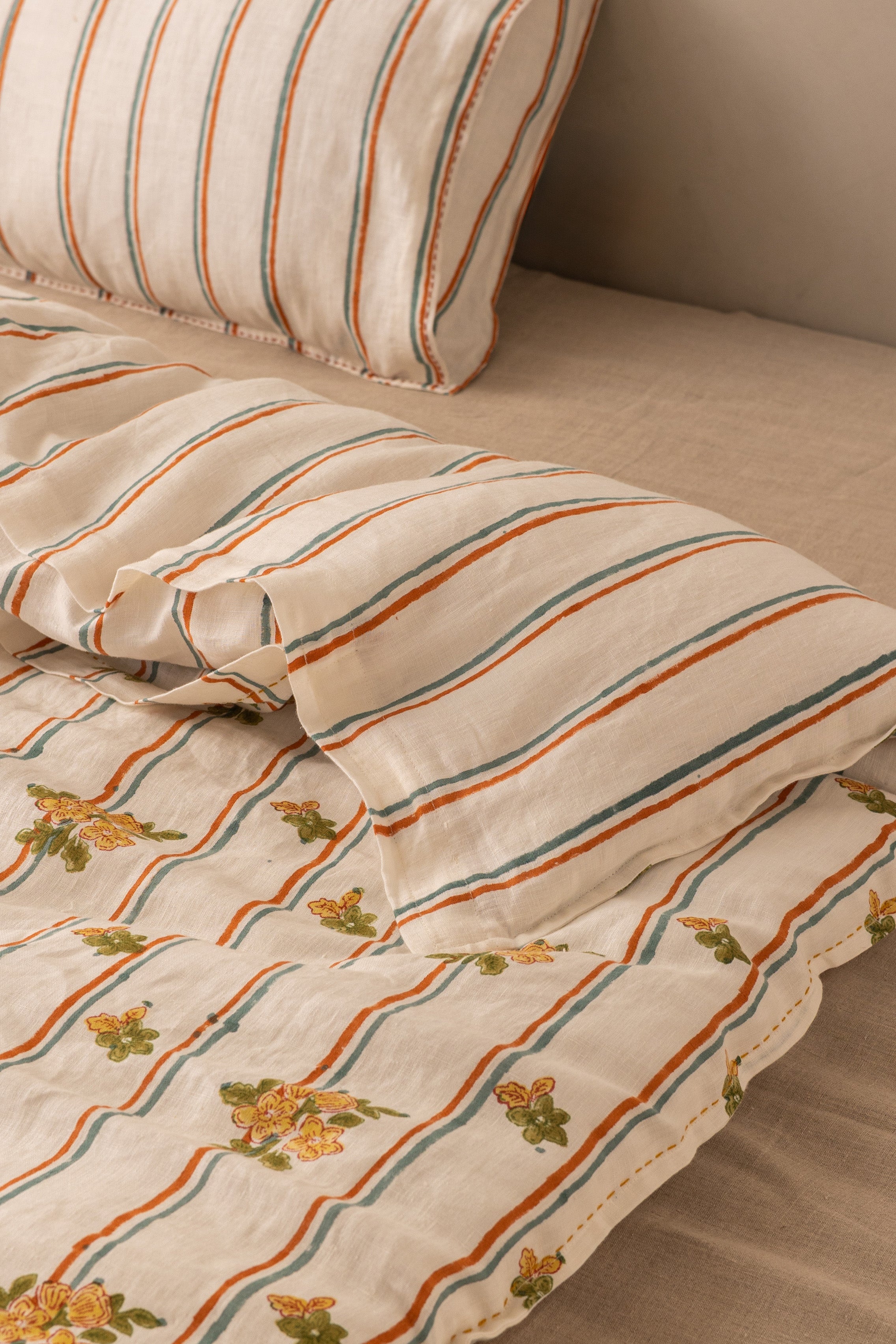 Linen Bloom Duvet Cover