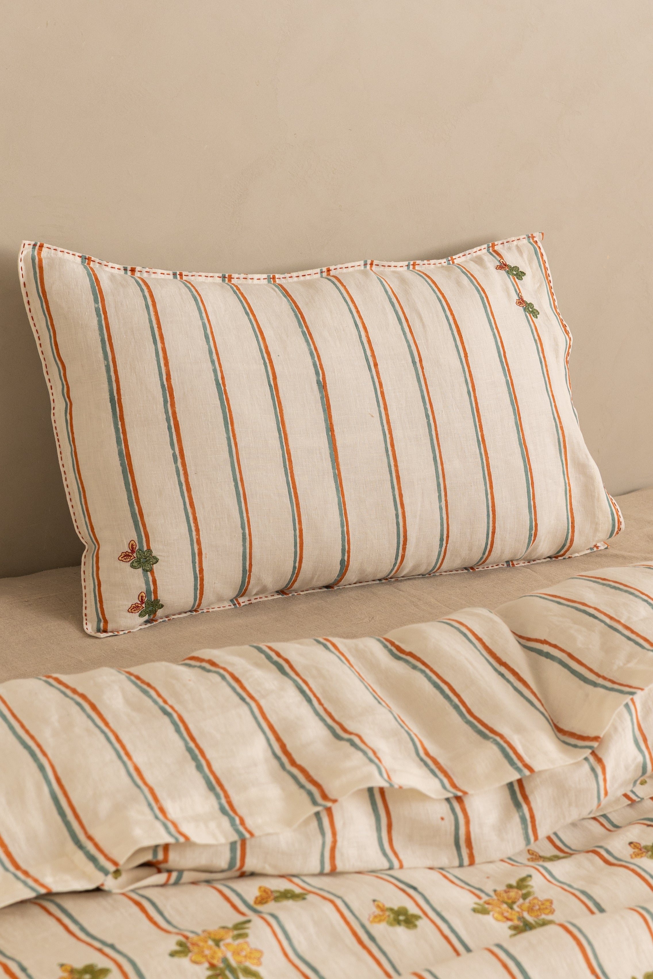 Linen Bloom Duvet Cover