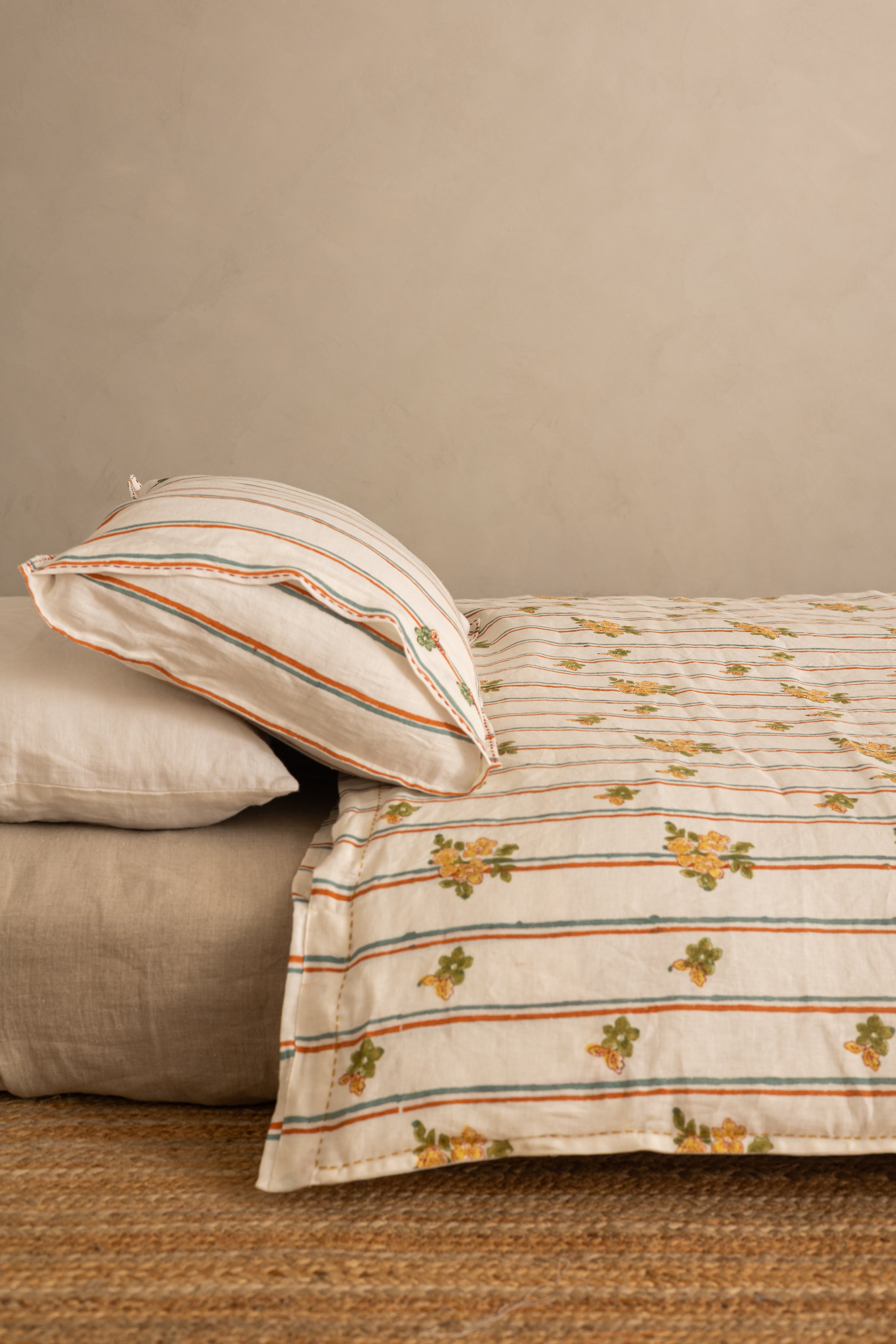 Linen Bloom Duvet Cover