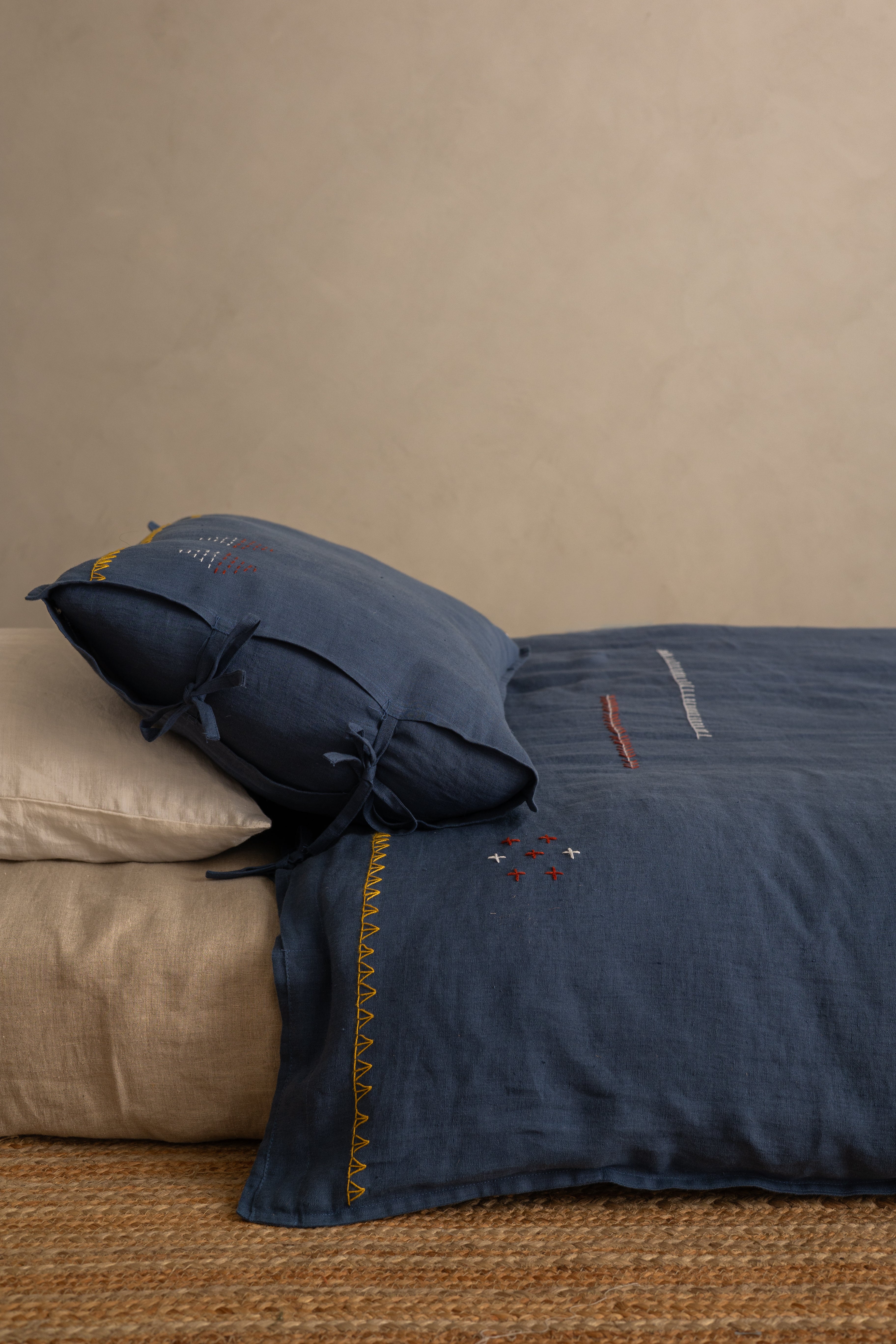 Linen Verge Duvet Cover