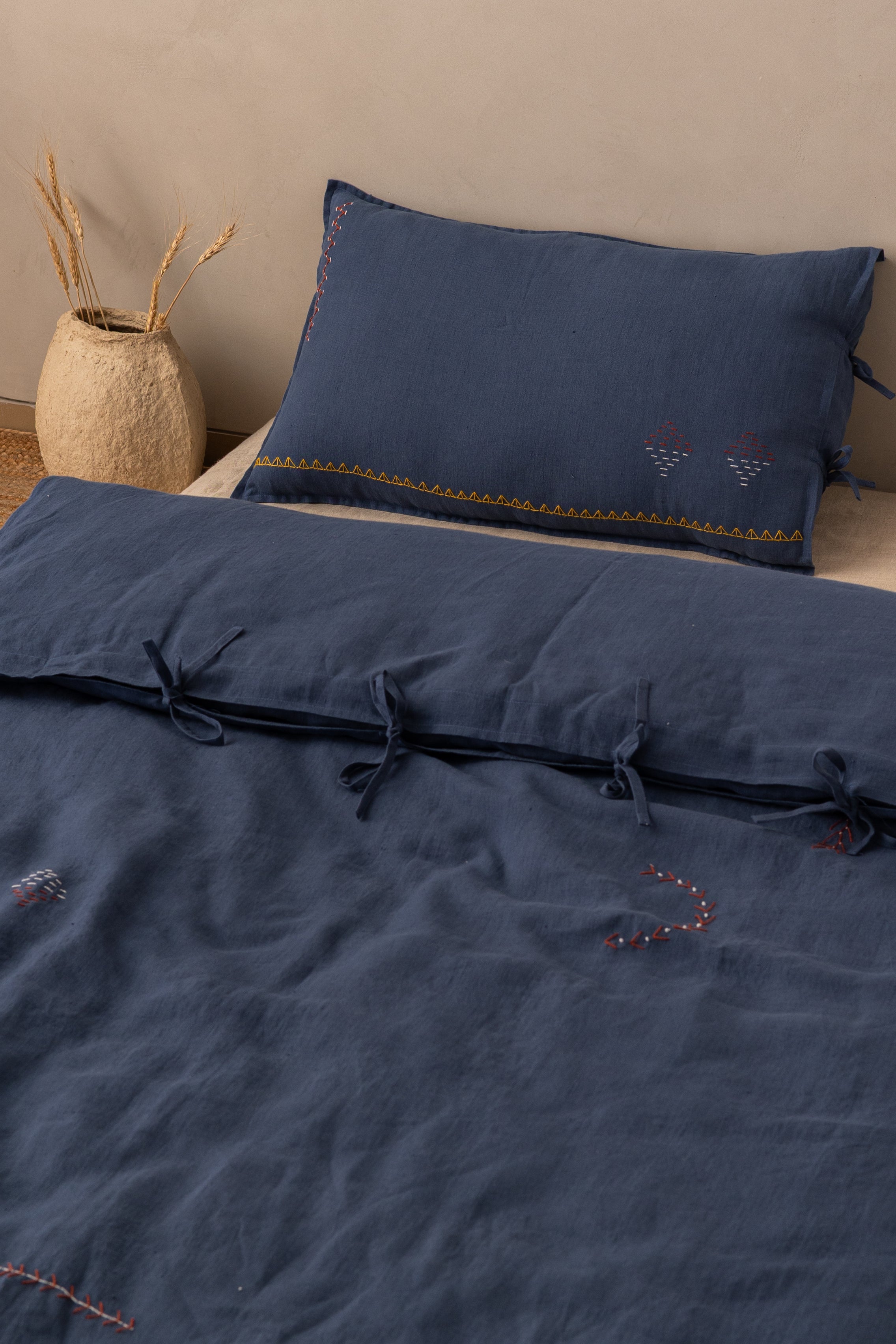 Linen Verge Duvet Cover