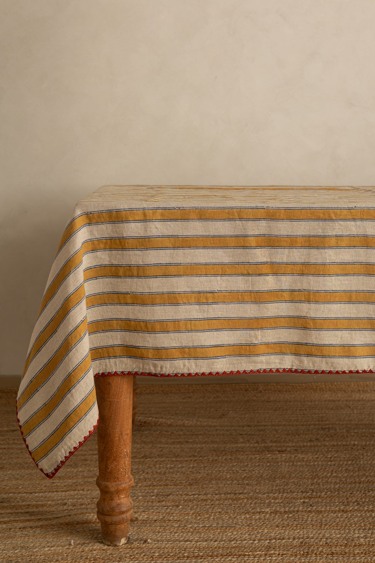 Linen Symmetry Tablecloth