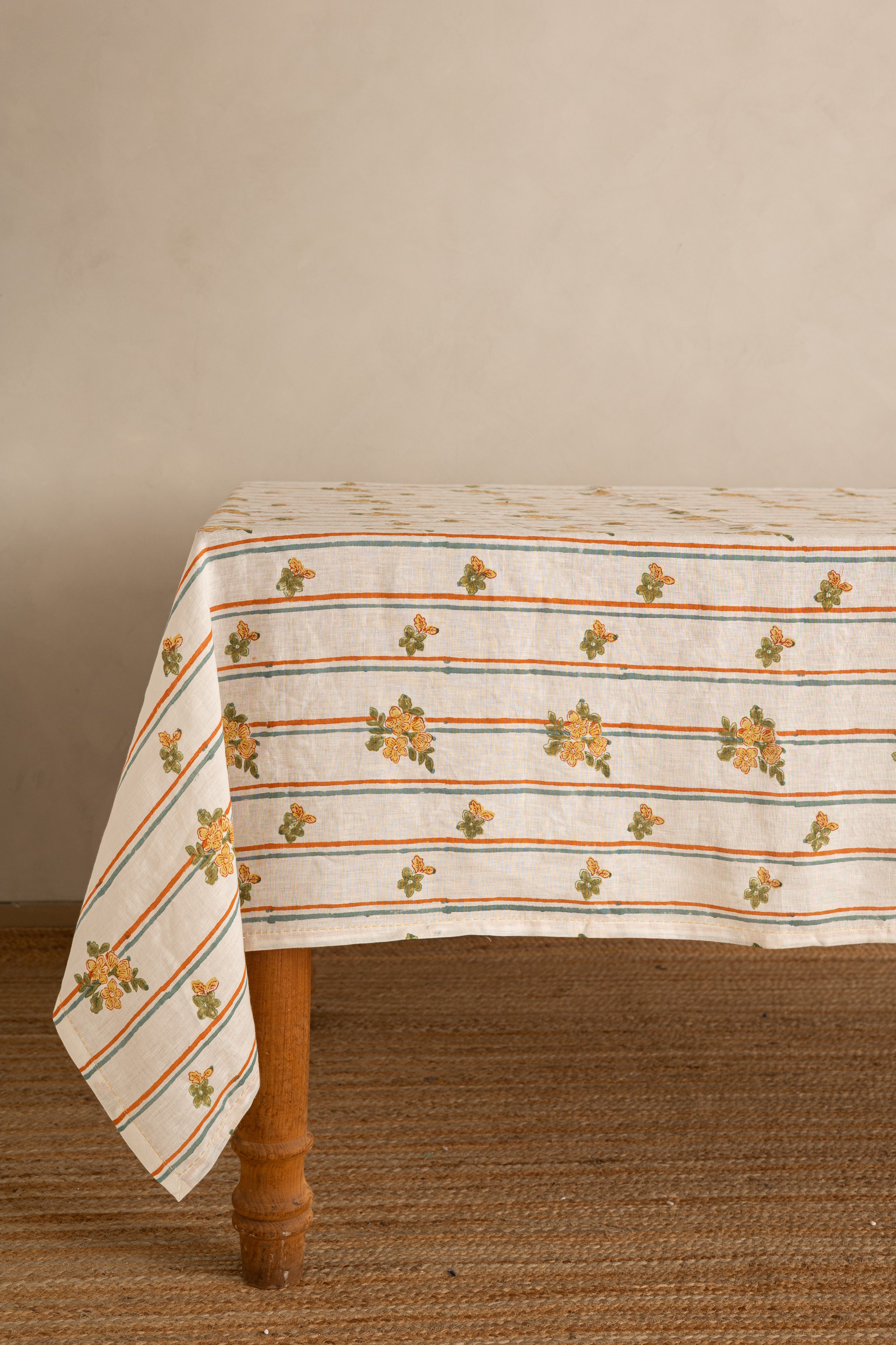 Linen Bloom Tablecloth